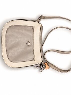 Nine West Colorblock Crossbody Bag | Cream & Taupe | Adjustable Strap